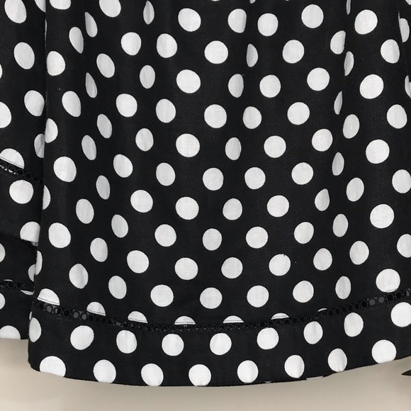 SOLD Country Road Black Spot Linen Top Blouse 12 - Picture 13 of 16